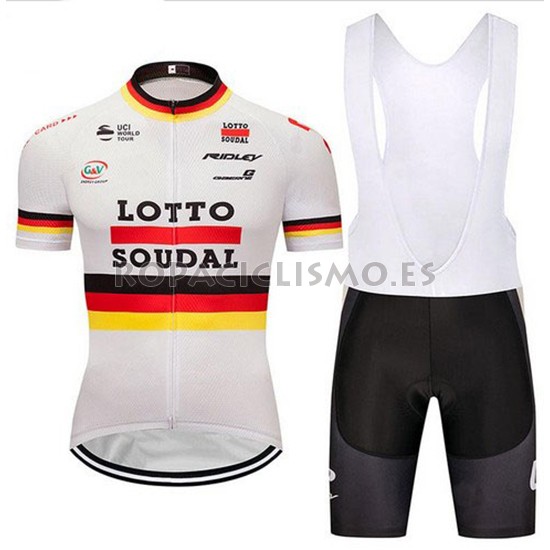 2018 Maillot Lotto Soudal Tirantes Mangas Cortas Campione Aleman